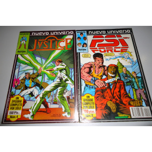Nuevo Universo Justice Nº 4 y Psi Force Nº 6
